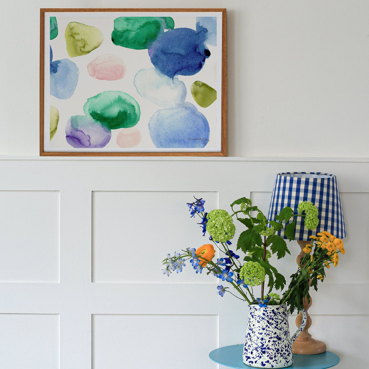 new abstract wall art frames hanging on a wall