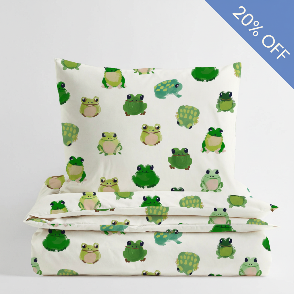 Wee Blue Bell Ribbit! Duvet Cover Set - 20% Off