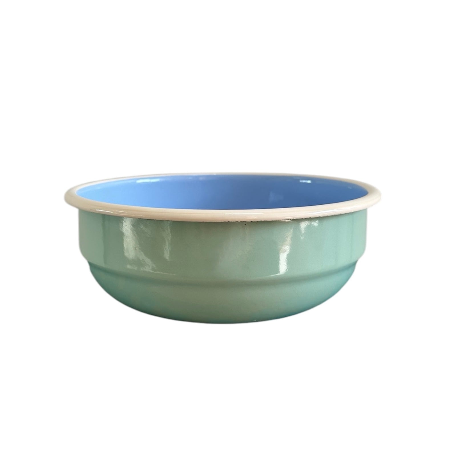 Enamel Serving Bowl - Pea