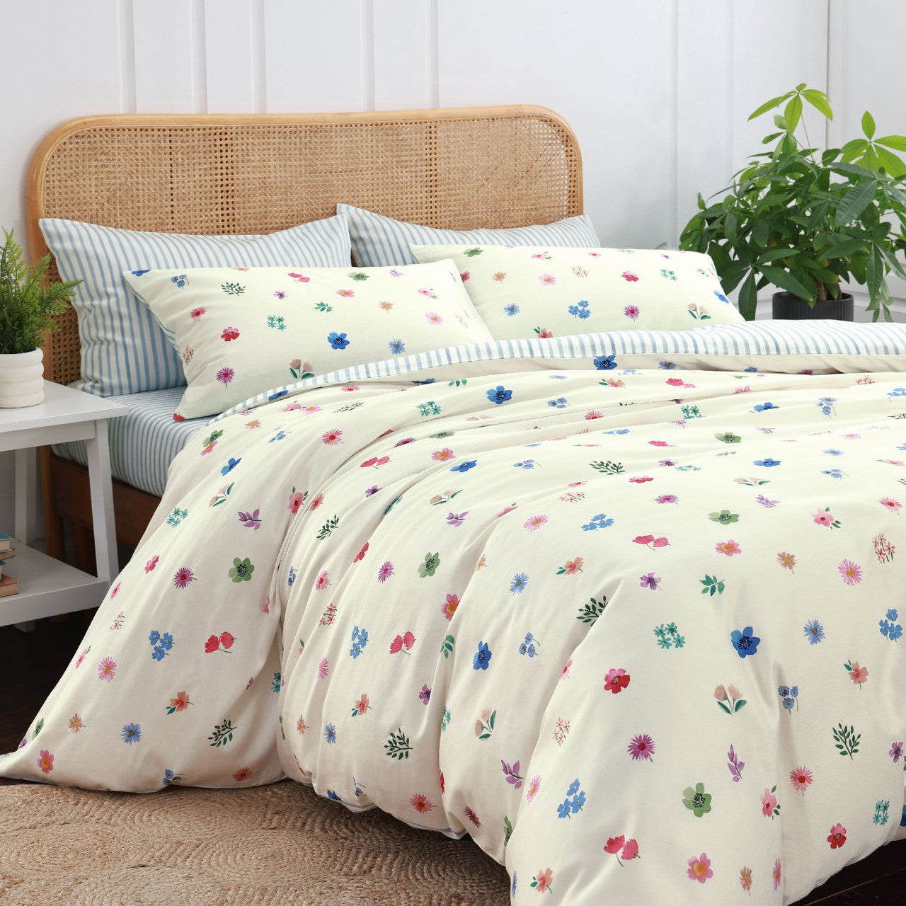 Dotty Duvet Cover Set Bluebellgray