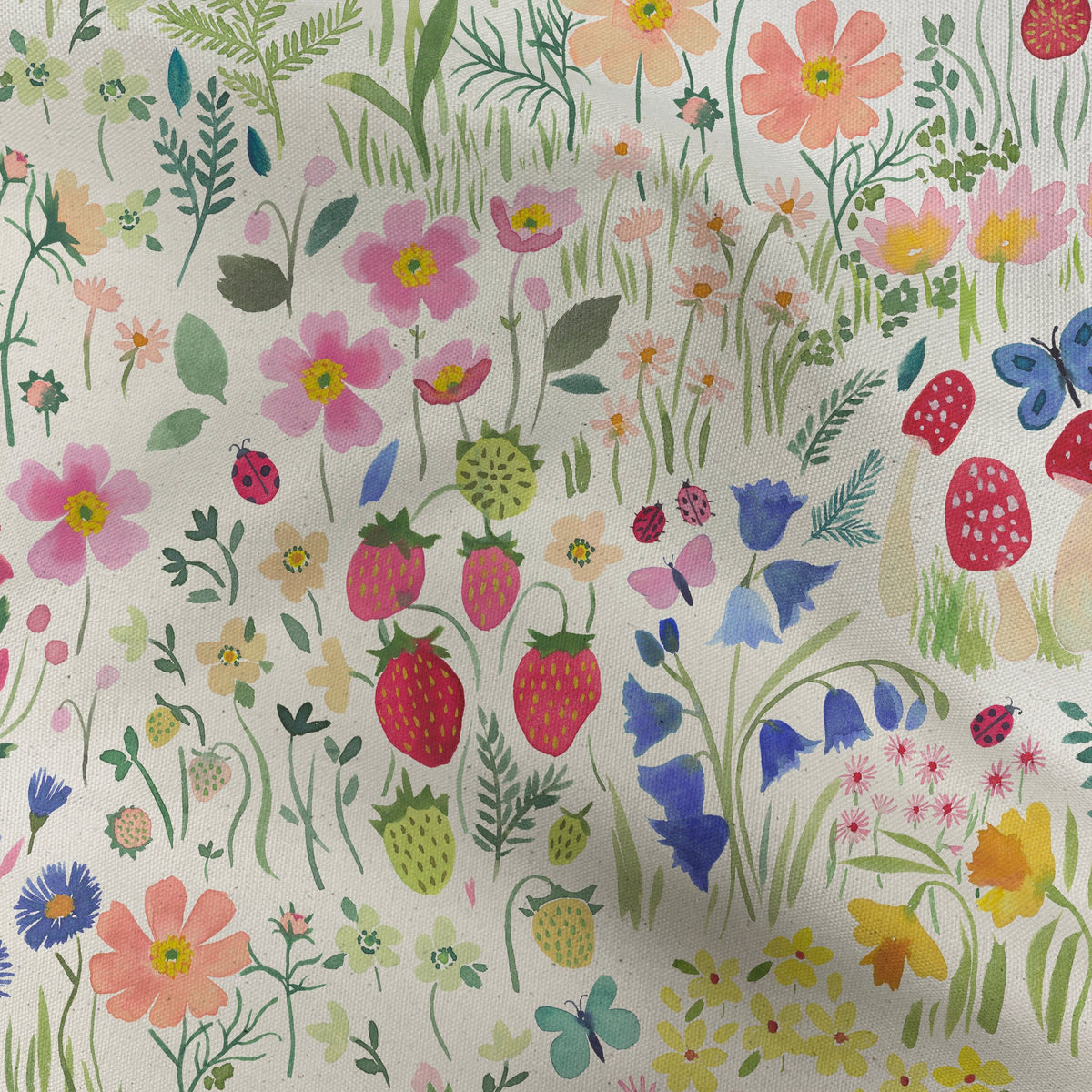 Wee Blue Bell Secret Garden Spring Fabric Sample – Bluebellgray