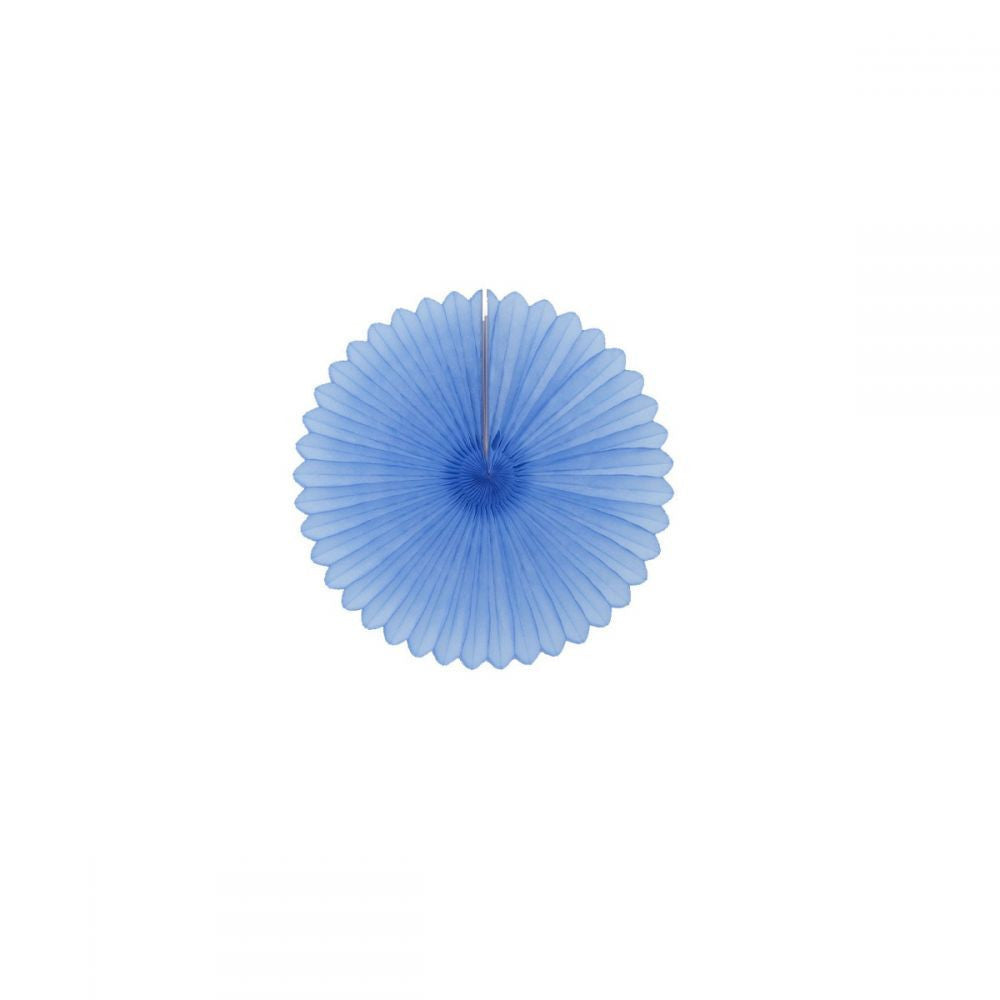 Small Paper Fan Decoration Light Blue Bluebellgray
